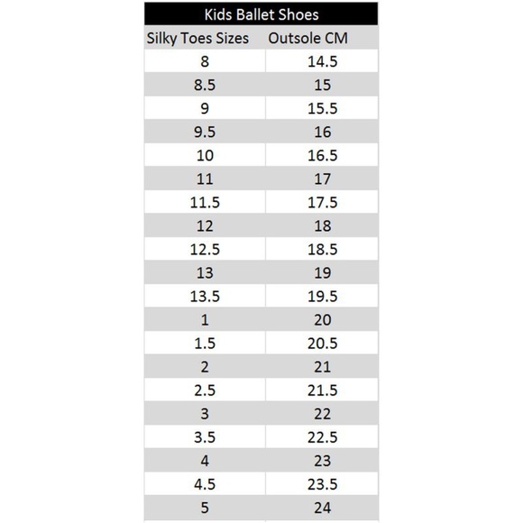 Silky Toes Ballet Dance Slipper Shoes Big Kid Canvas + Suede Split Sole Pink NEW - Picture 9 of 9